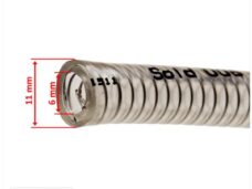 Benzineslang 6x11 PVC MET RVS Veer Intern 100cm ST - Supertec