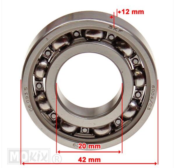 Lager SKF 20-42-12 6004 C3 (1)