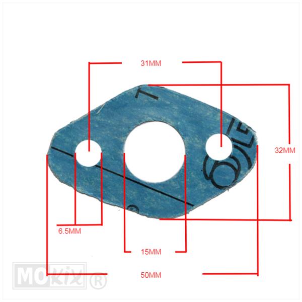 Inlaatpakking Tomos A3/A35 0.4mm BAC (1) - Afbeelding 2