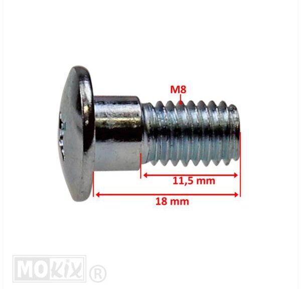 Borstbout Honda WALLAROO/PK50 M8 Kruiskop (1) - Bollard