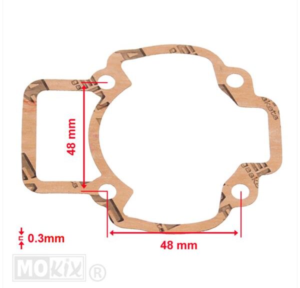 Pakking Voet Piaggio Scooters AC 0.3mm Artein (1)