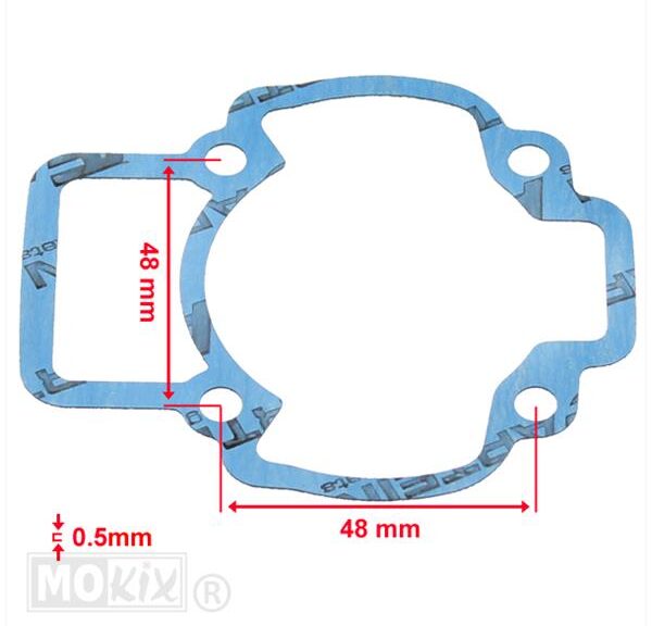 Pakking Voet Piaggio Scooters AC 0.5mm Artein (1)