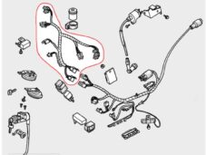 Kabelboom Honda Wallaroo BE/FR (Boven) Elec
