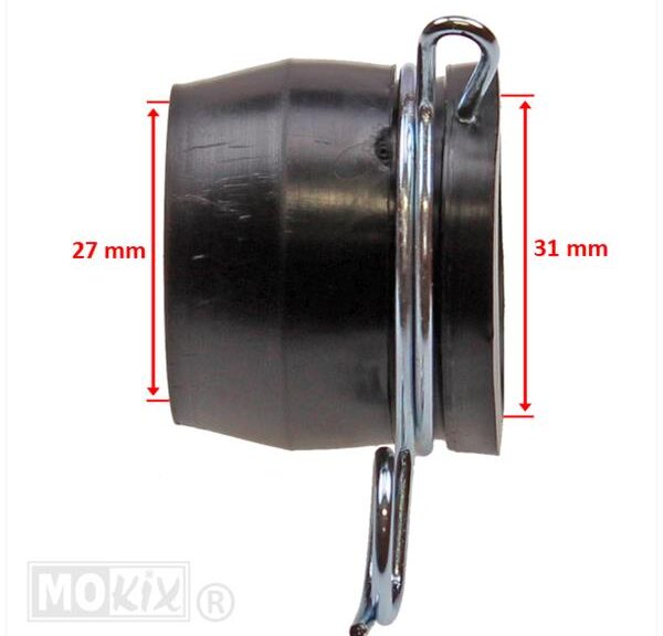 Voorvork Stofrubber Peugeot 103 31/27mm Zwart (2)