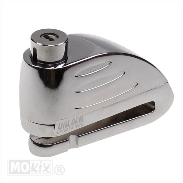 Schijfremslot MKX 6mm Chroom (MET Alarm) - Afbeelding 2