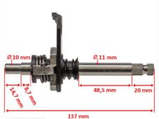 Schakelpedaal-AS CPI SX/SM/SMX Compleet