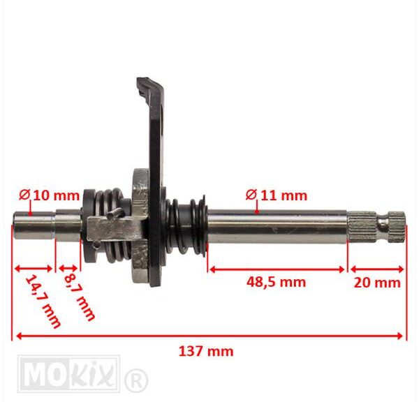 Schakelpedaal-AS CPI SX/SM/SMX Compleet