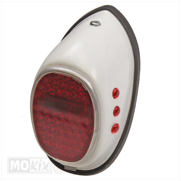 Achterlicht Classic Model Hella Puch WIT - Afbeelding 2