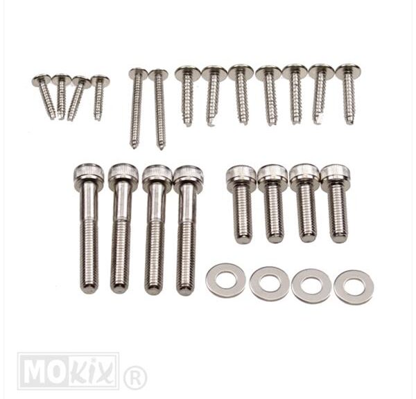 Schroefset Frame Piaggio Typhoon/NRG Chroom