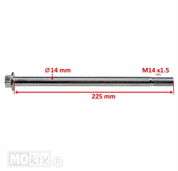 Achtervork-AS Rieju RR/Spike 225x14x1.50 ST - Supertec
