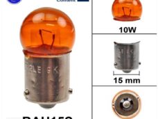 Lamp BAU15S 12V 10W Oranje CE (10) - Bollard