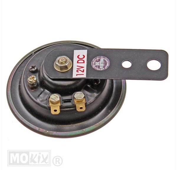 Claxon 12V Motor Groot (DC) 90mm Zwart