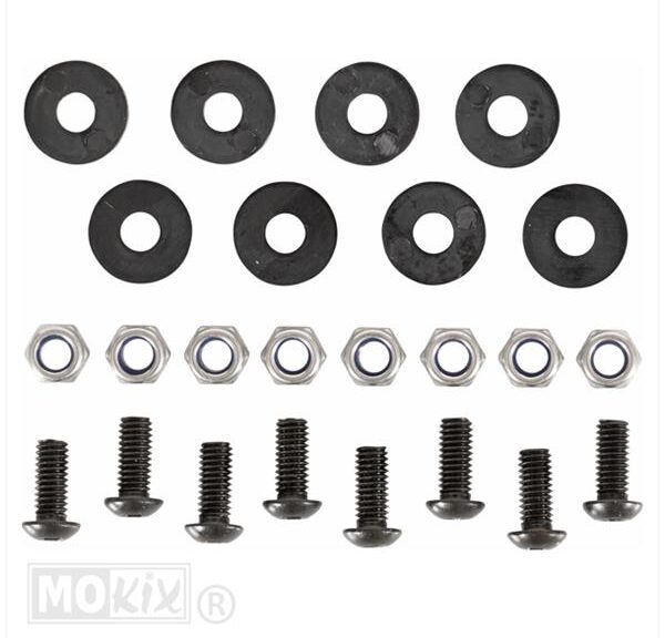 Montage Schroefset Kuipglas M5 Zwart (8)