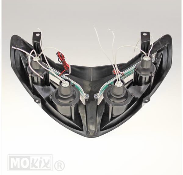Koplamp Peugeot Speedfight LED RAW Zwart