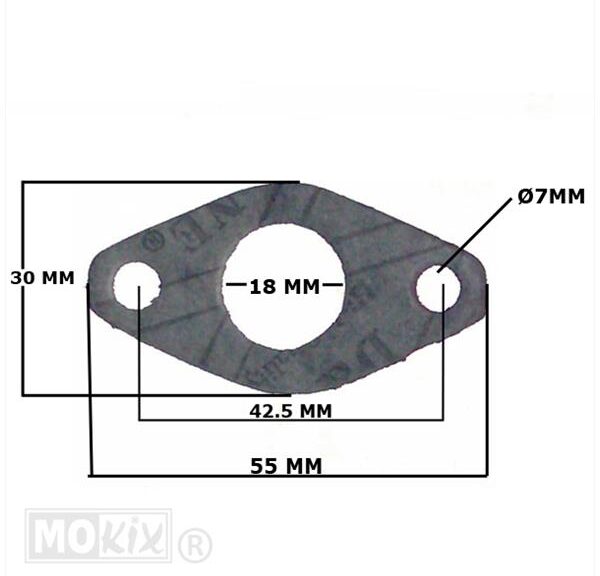 Pakking Inlaat Yamaha DT50MX 16 MIK (10)