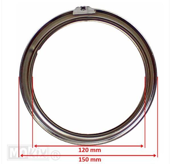 Embellecedor cromado para faro delantero Yamaha FS1/DX/TY