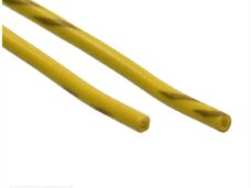 Lichtsnoer UNI 1mtr 0.75mm2 Geel