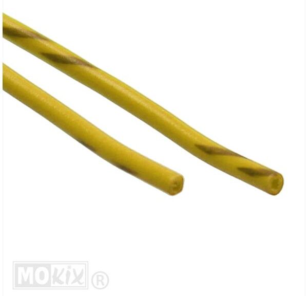 Lichtsnoer UNI 1mtr 0.75mm2 Geel