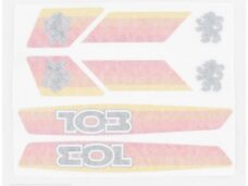 Peugeot 103 Stickerset Oranje 8 Delig
