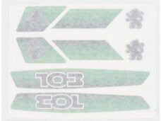 Peugeot 103 Sticker Set Grön 8 delar