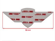 Zundapp Vleugel Embleem Sticker Rood/WIT