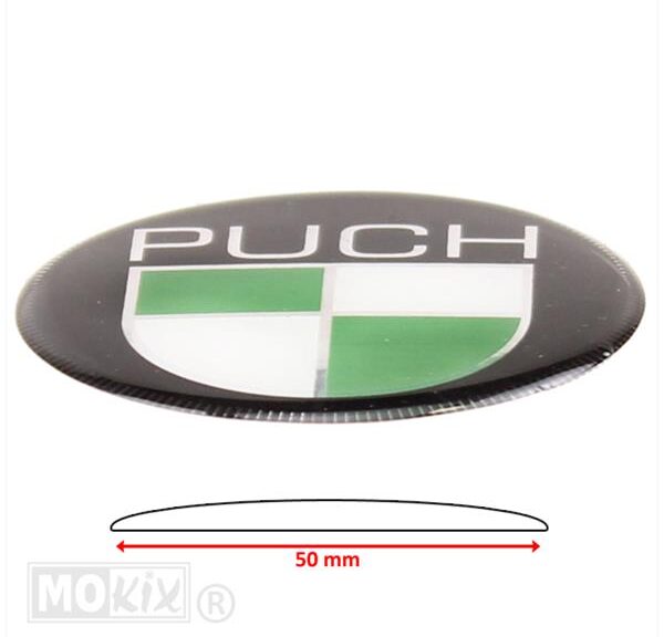 Puch Embleem Rond Sticker 3D 50mm