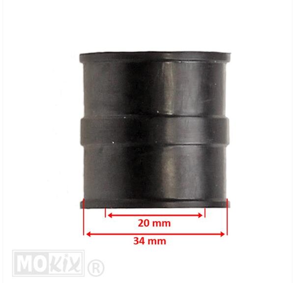 Spruitstuk Aanzuig Rubber Universeel 20mm SP
