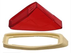 Achterlicht Glas MBK/Mobilette Rood Elec