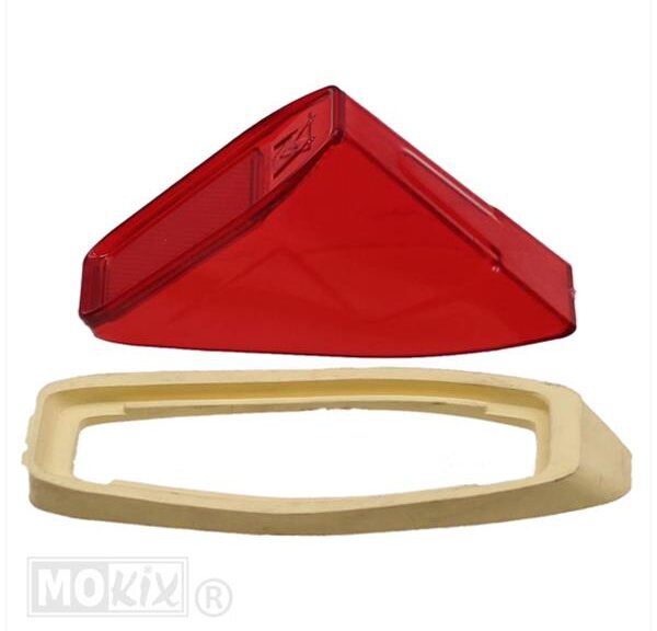 Achterlicht Glas MBK/Mobilette Rood Elec