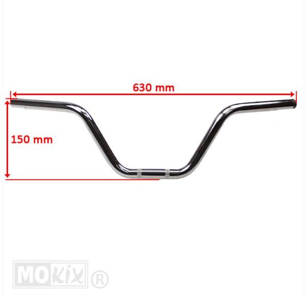 Stuur Peugeot 103 15cm Chroom