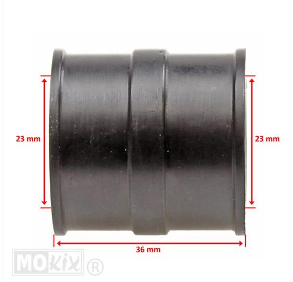 Spruitstuk Aanzuig Rubber Scooter 17/19mm SP