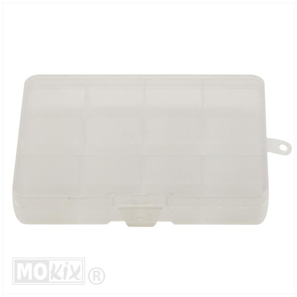 Przezroczyste pudełko sortujące małe 135x99mm 12 przegródek - Rysunek 2