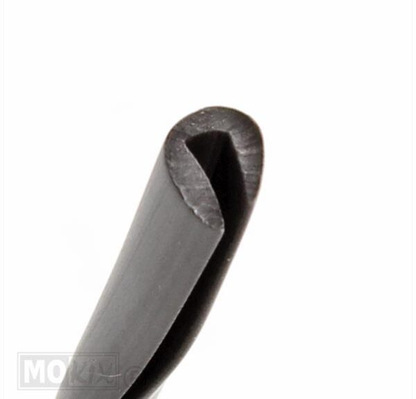 Rubber Strip Windscherm 12 Meter Zwart