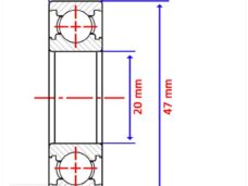 Lager NTN 20-47-14 6204 C3 (1)