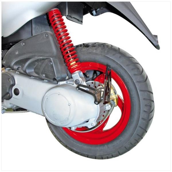 Kentekenplaathouder Steun Piaggio ALU Zwart - Afbeelding 2