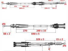 Kabel GAS Honda MT/MB/NSR +10cm Supertec