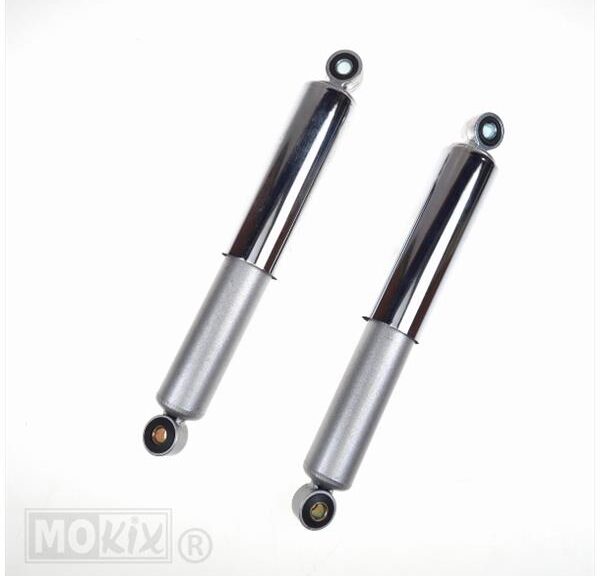 Schokbrekerset UNI Classic Grijs/Chroom Huls 310mm