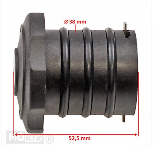 Tankdop MBK/ AV88/AU68 38mm Zwart + Slot