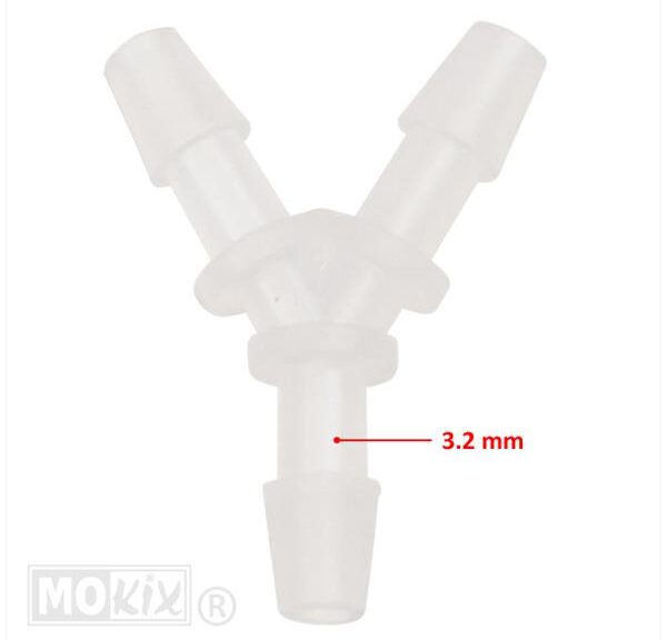 Slangverbinder Y-Stuk 3.2mm Doorzichtig (1) - Bollard