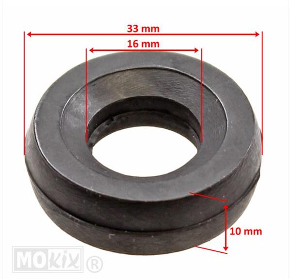 Schokbrekerrubber Piaggio Scooters 16x33x10