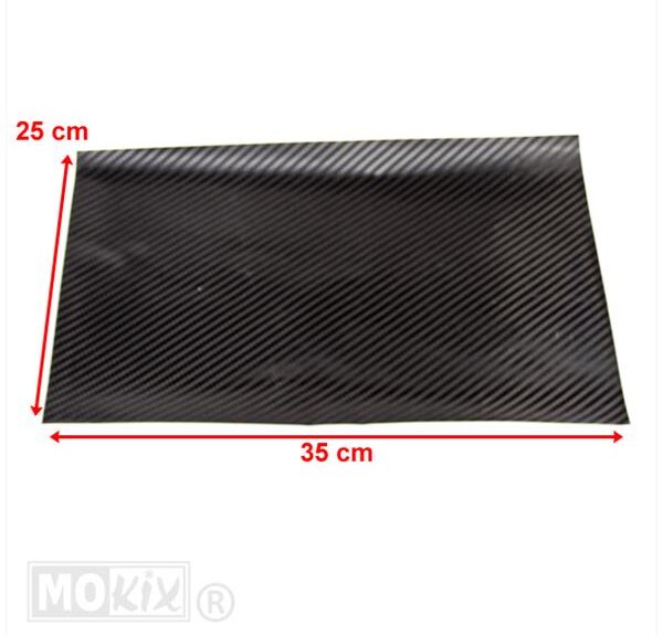 Stickervel Carbon 25x35cm MAT Zwart