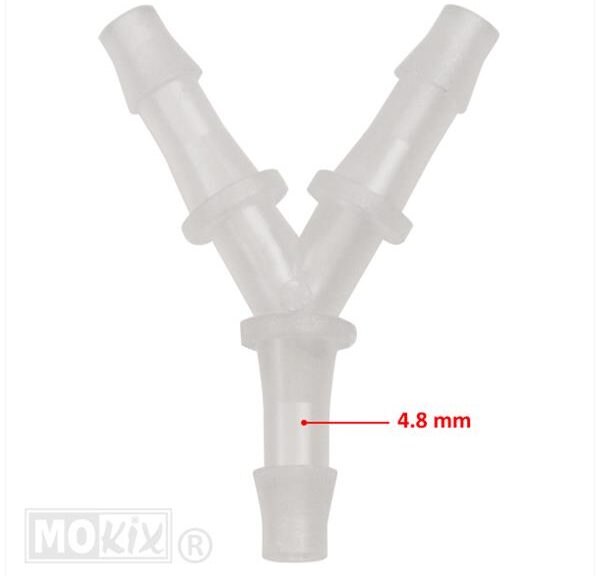 Slangverbinder Y-Stuk 4.8mm Doorzichtig (1) - Bollard