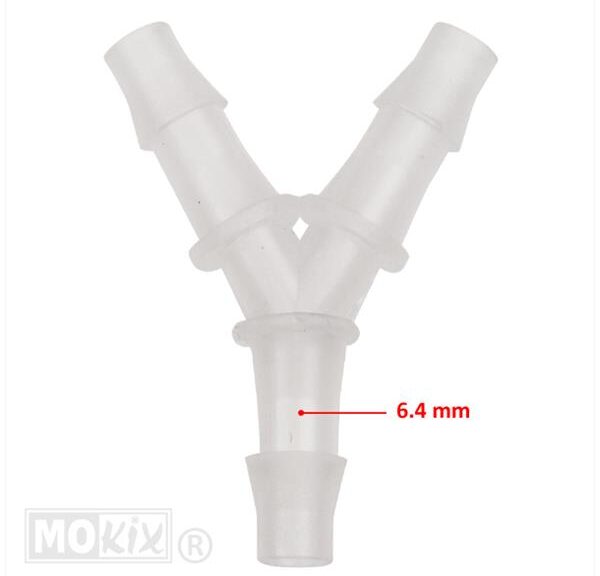 Slangverbinder Y-Stuk 6.4mm Doorzichtig (1) - Bollard