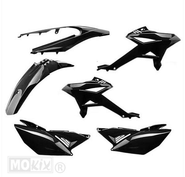 Plaatwerk KIT Beta RR50 2011-2020 Zwart 6delig - MKX