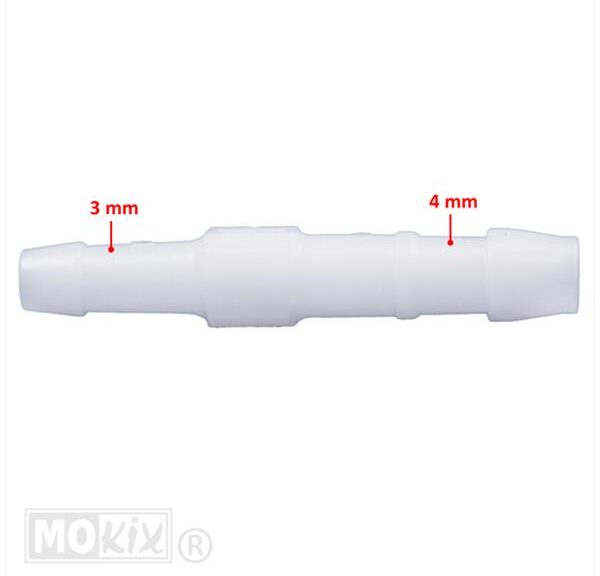 Slangverbinder 4mm > 3mm WIT (1)