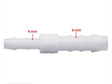 Slangverbinder 6mm > 4mm WIT (1)