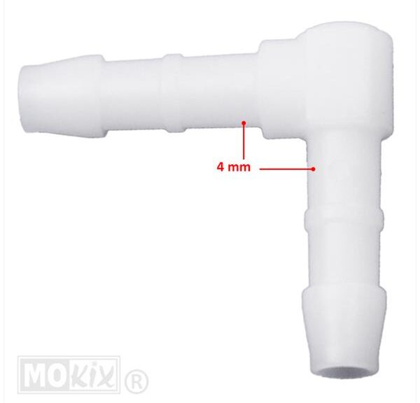 Slangverbinder Haaks 90gr 4mm WIT (1)