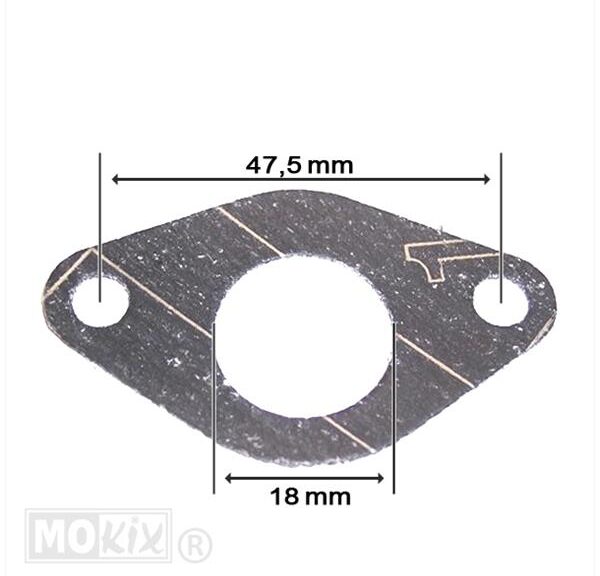 Pakking Inlaat Honda MT/MB/MTX 50cc 18mm (1)