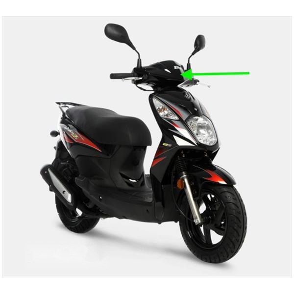 Stuurkap SYM Orbit II/X-PRO Zwart - Afbeelding 2