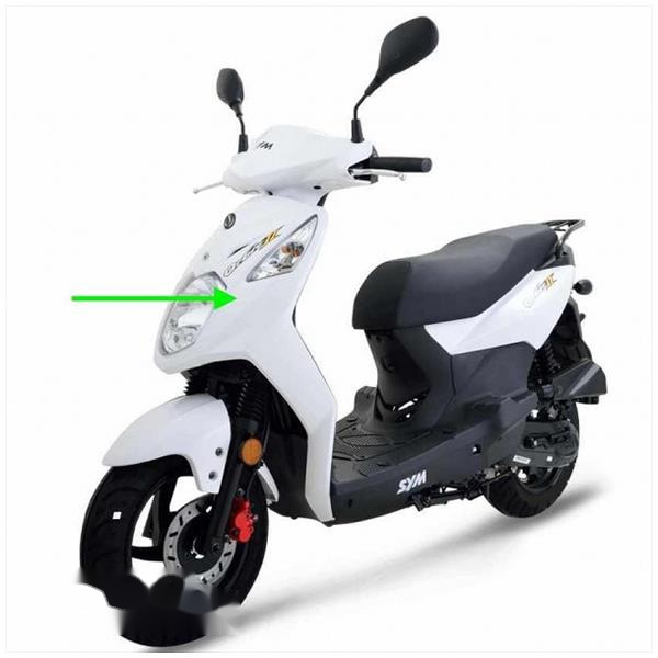 Voorscherm SYM Orbit II/X-PRO WIT - Afbeelding 2